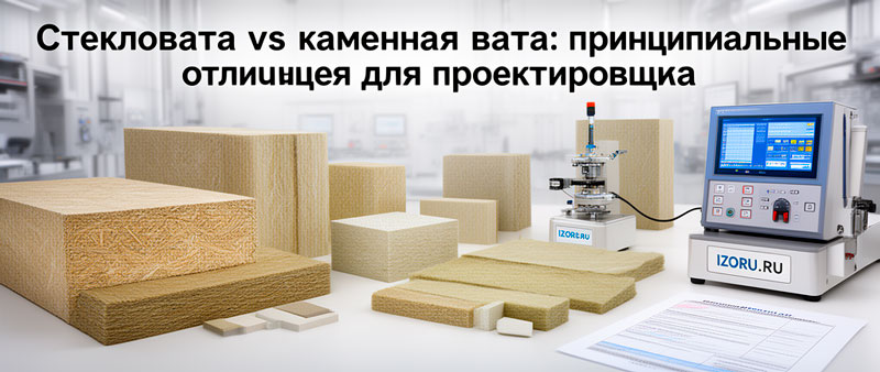 Стекловата vs каменная вата: принципиальные отличия для проектировщика