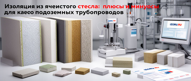 Изоляция из ячеистого стекла: плюсы и минусы для подземных трубопроводов